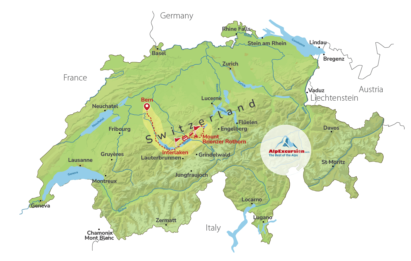 Alpine Panoramic Private Trip from Bern