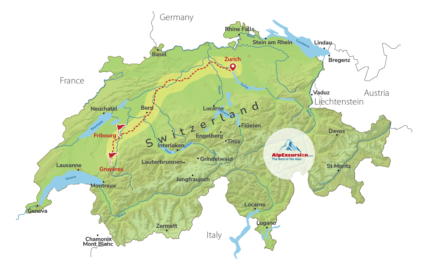 Fribourg & Gruyères on a Private Trip from Zurich