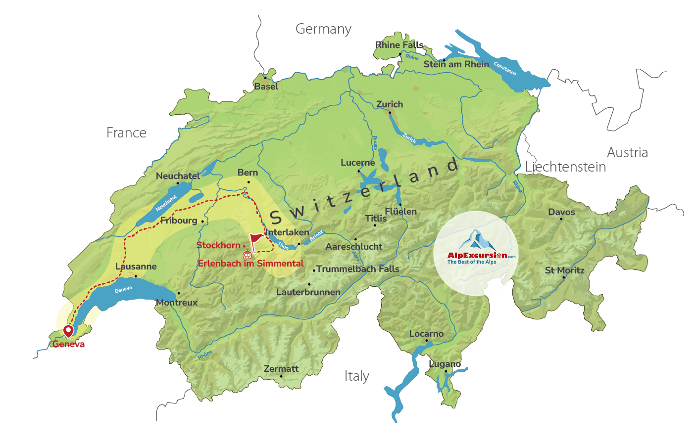 Guided Fishing Day in the Alps from Geneva