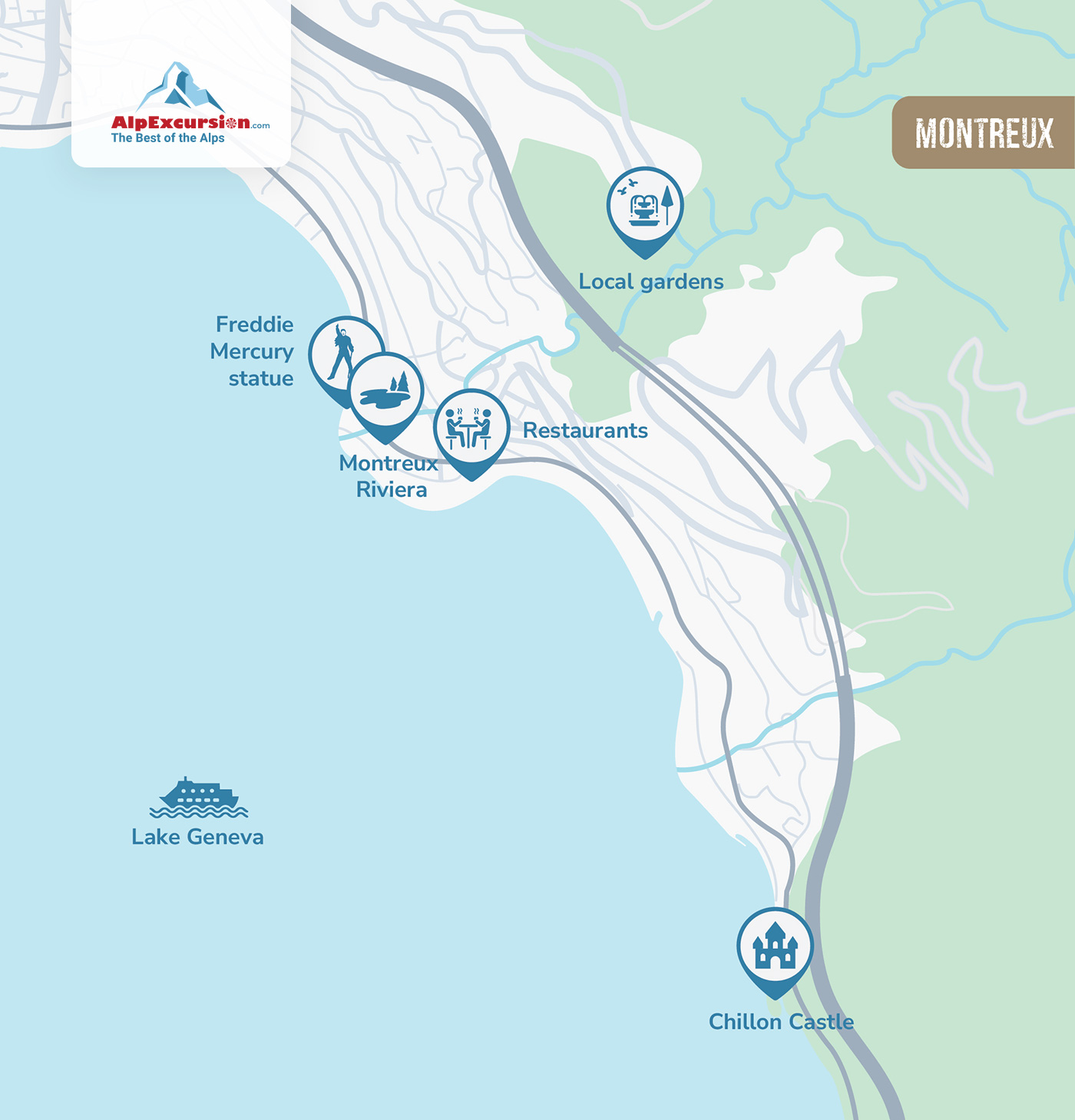 Guided Walking Tour in Montreux