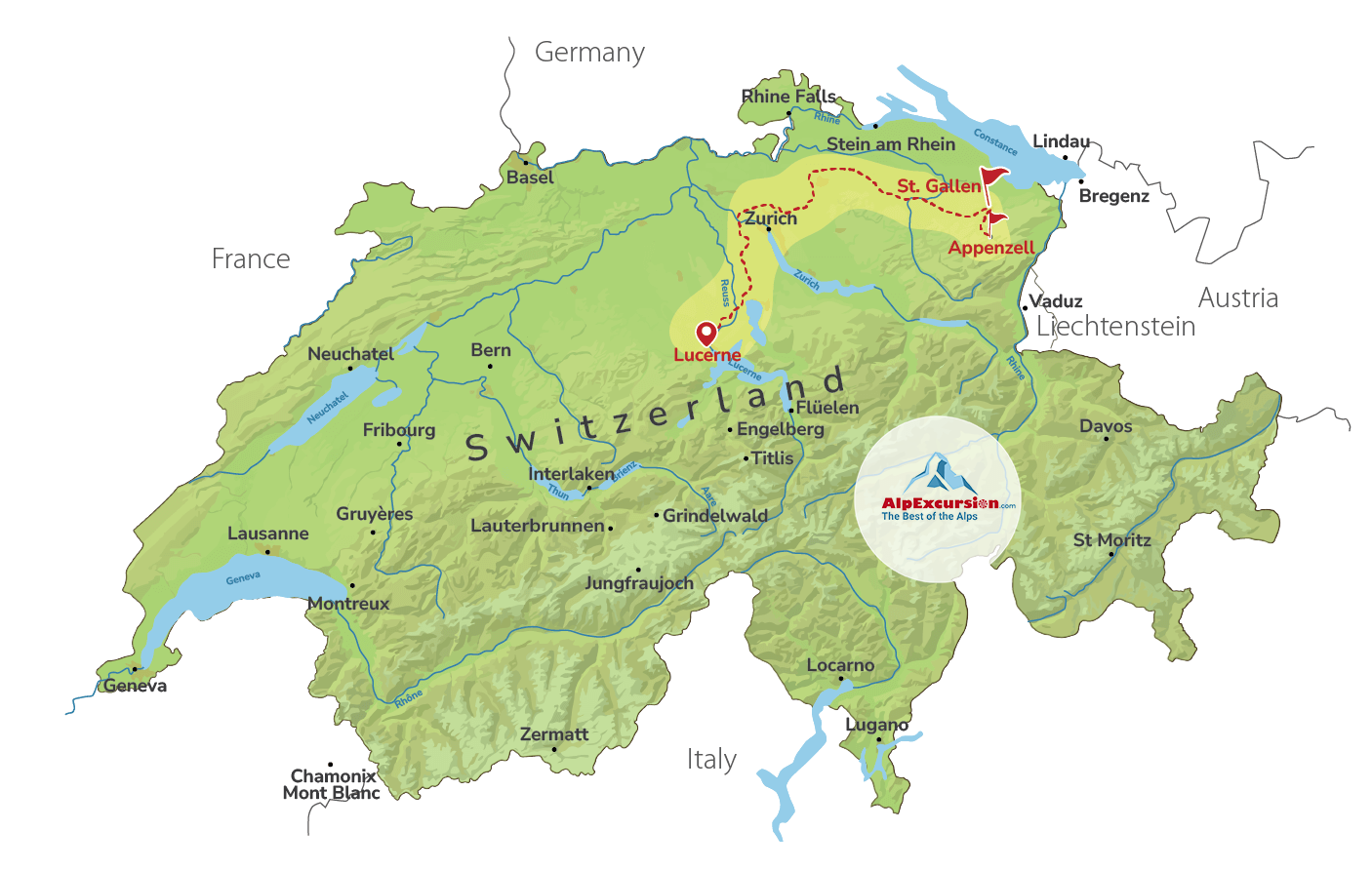 St. Gallen & Appenzell on Private Trip from Lucerne