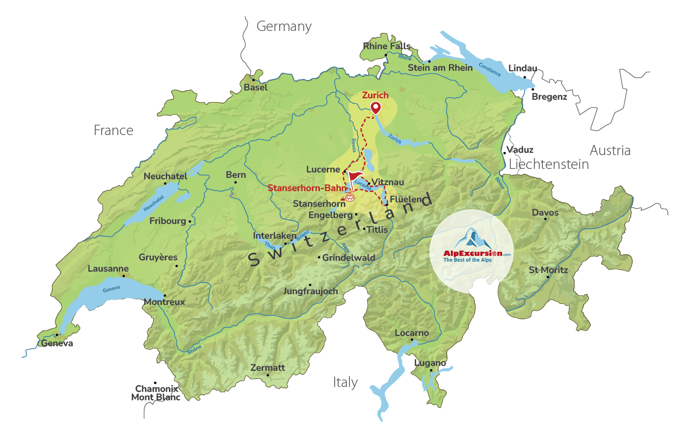 Swiss Panorama: Cabrio Experience through the Alps from Zurich