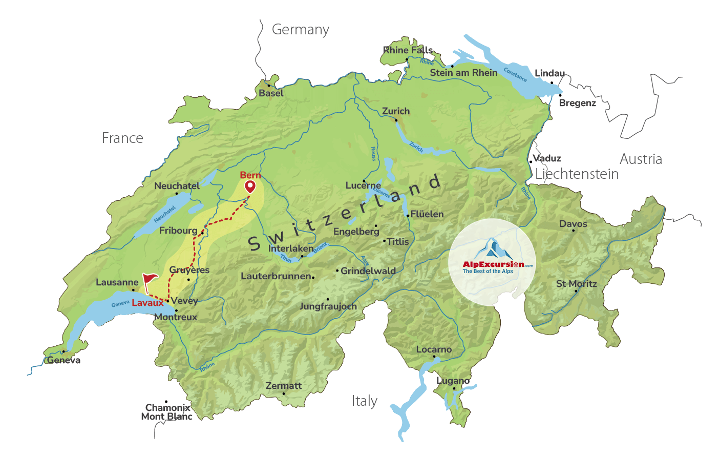 Degustación de Vinos Suizos en los Viñedos de Lavaux desde Berna