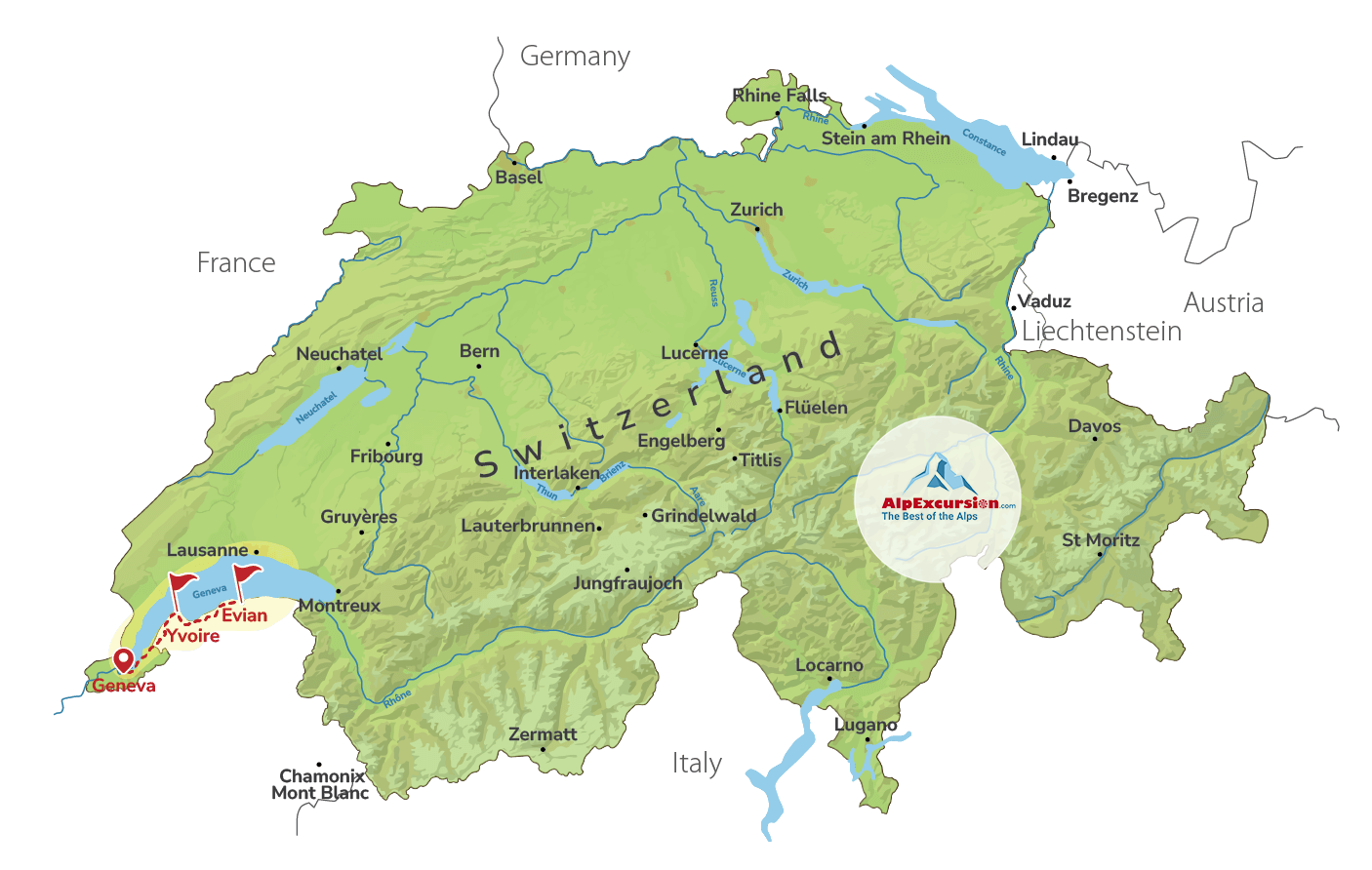 The French Riviera: Yvoire & Evian on a Private Trip from Geneva