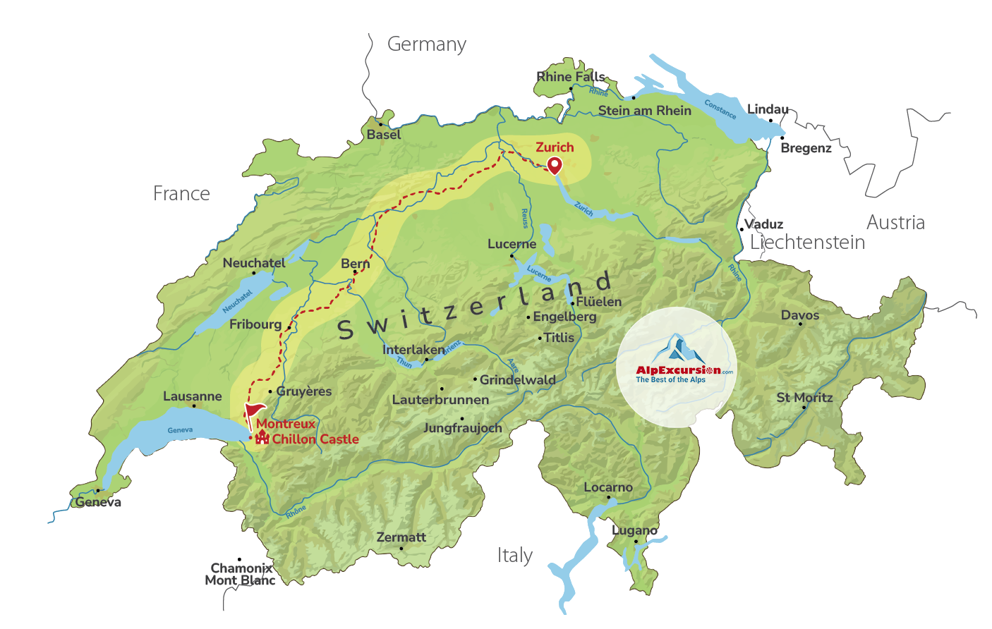 A Taste of History: Chillon Castle & Wine Tasting Adventure from Zurich