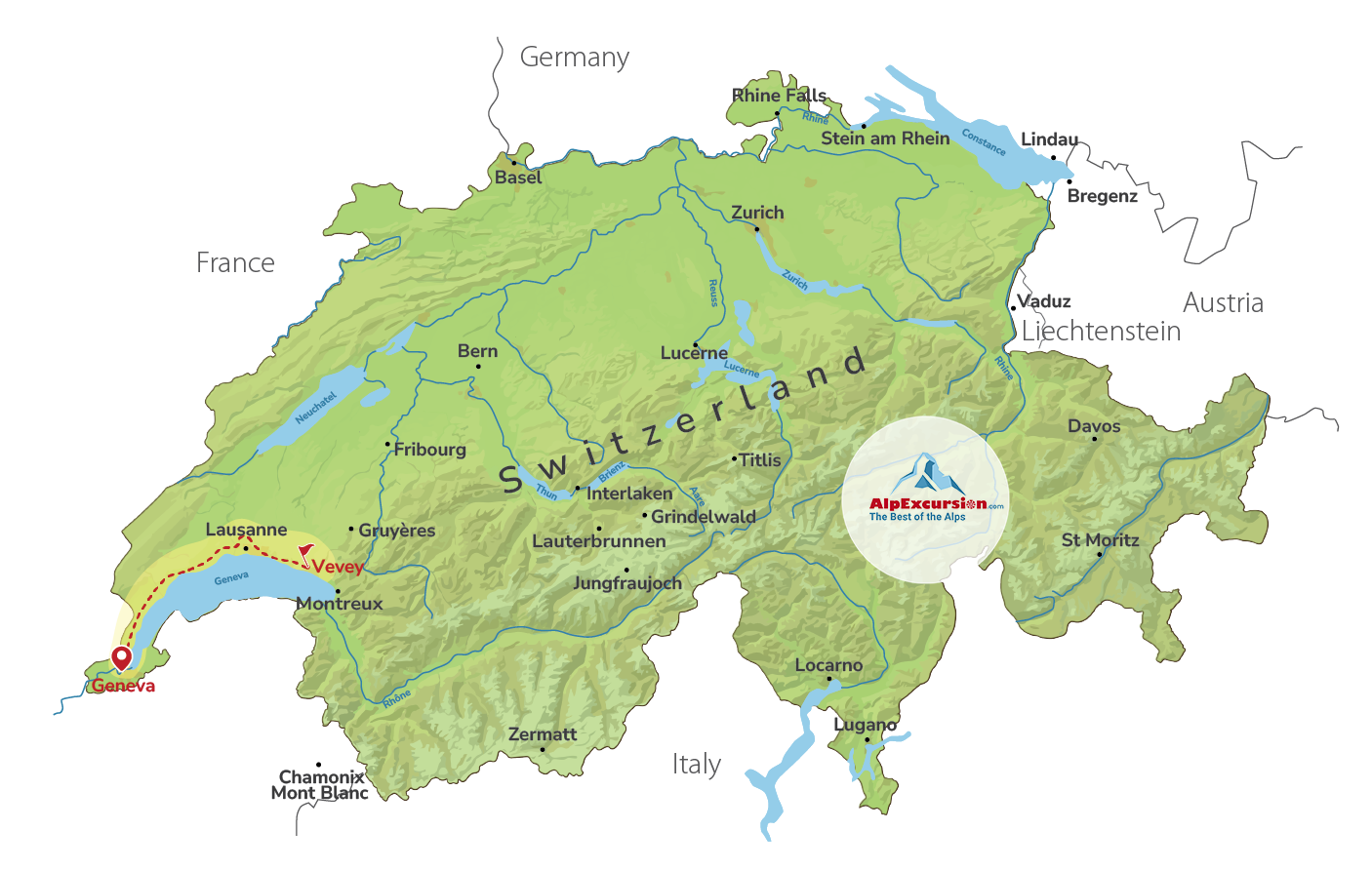 Chaplin’s World & Vevey Discovery from Geneva