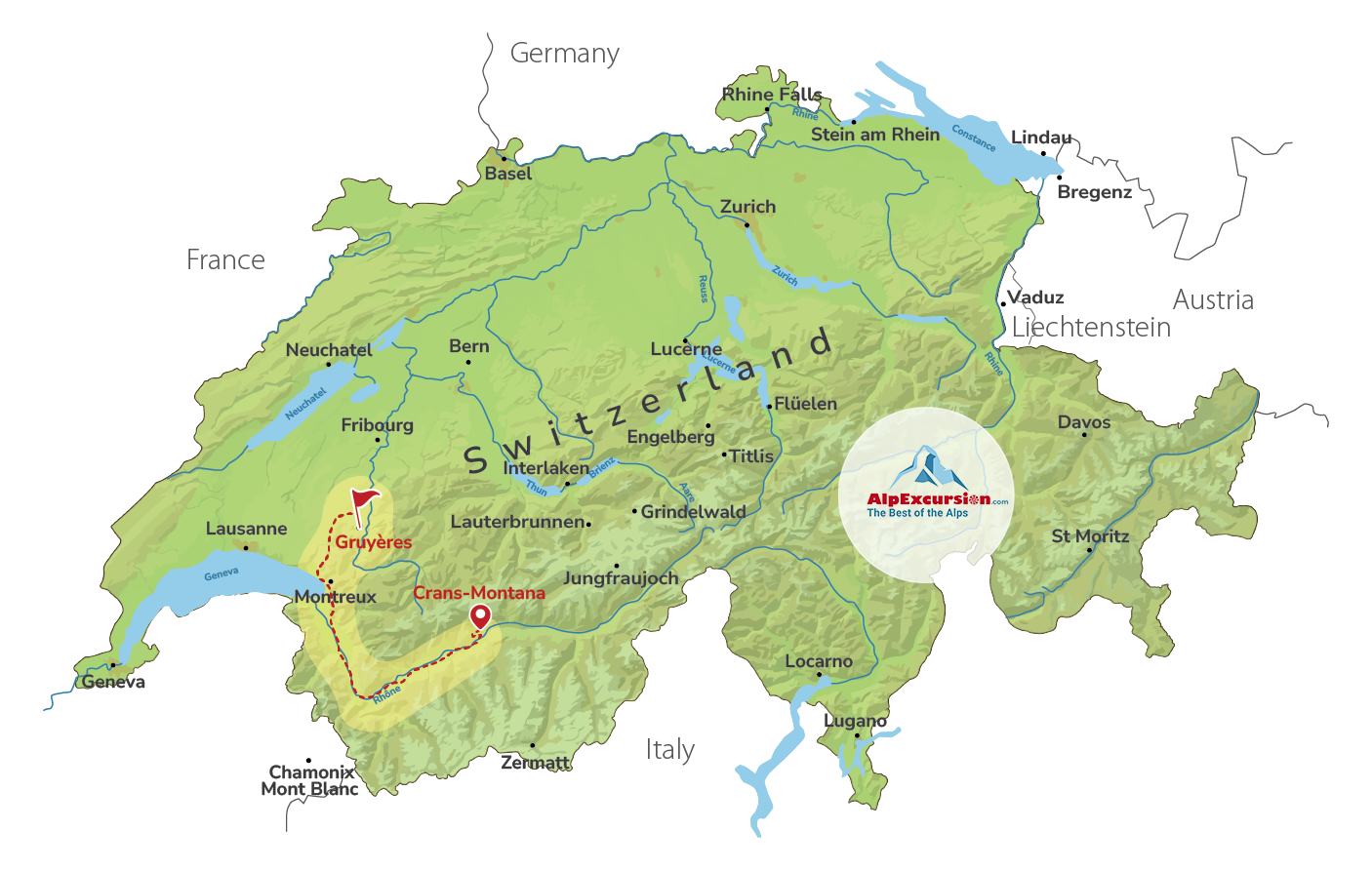 Cheese & Chocolate Tasting in Gruyères from Crans-Montana