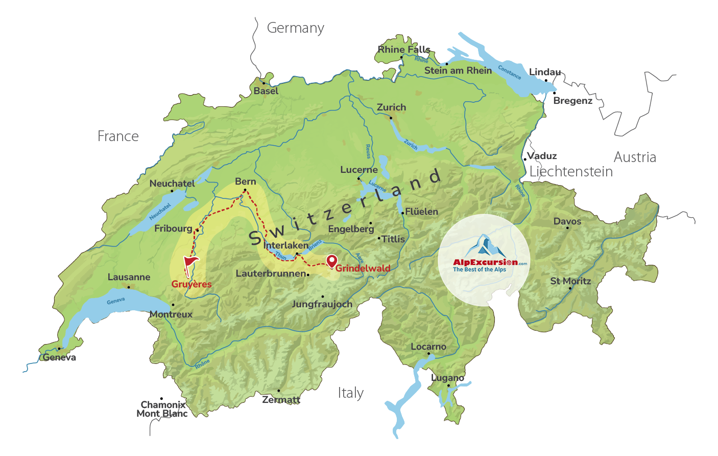 Cheese & Chocolate Tasting in Gruyères from Grindelwald