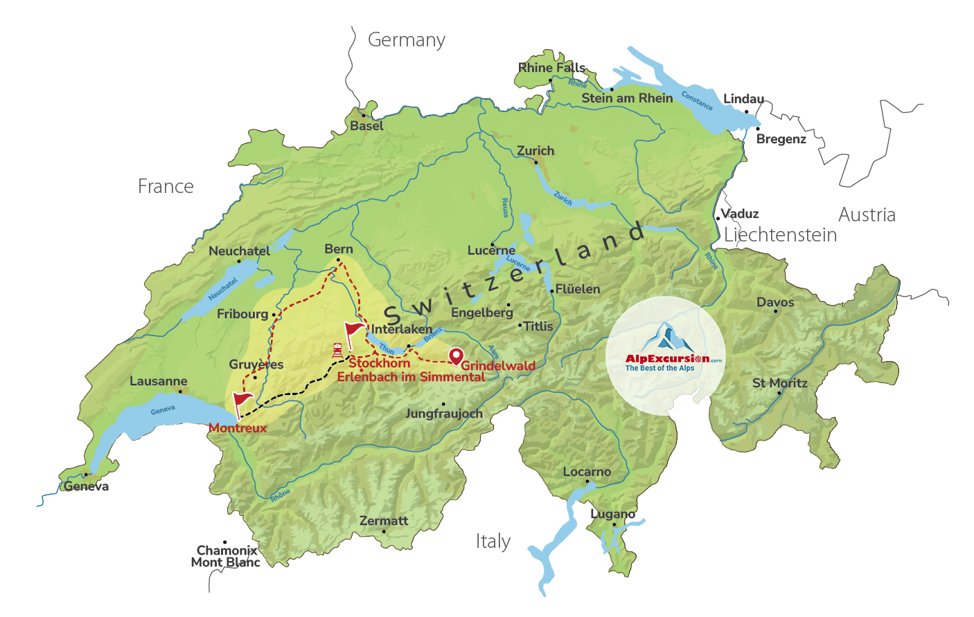 Scenic Swiss Experience in One Day from Grindelwald