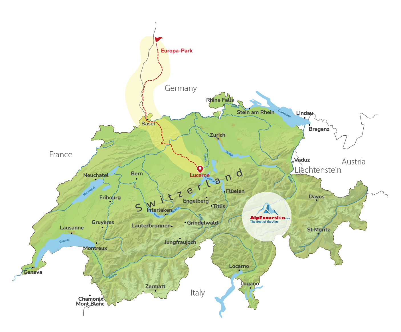 Trip to Europa Park from Lucerne