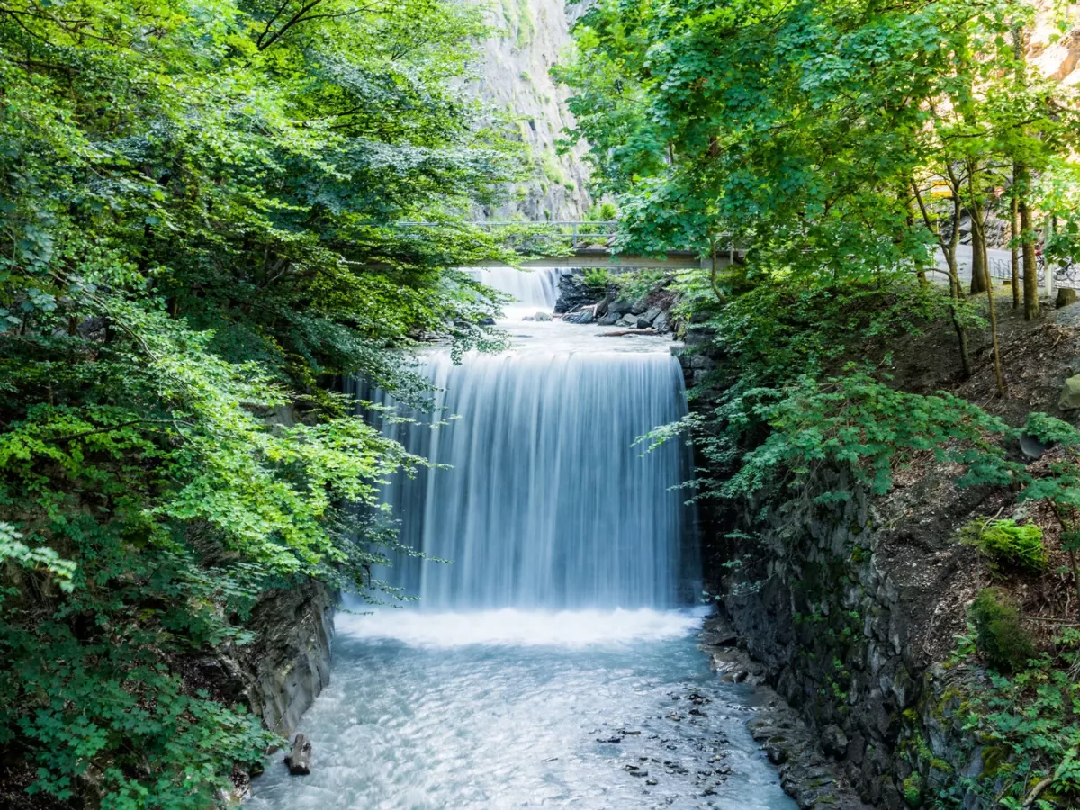 Tamina Gorge waterfall Bad Ragaz Switzerland