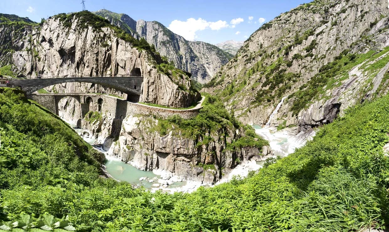 Gotthard Pass Devils bridge