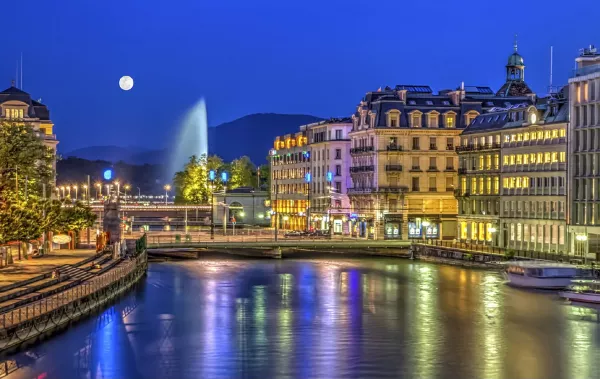 Geneva nights Switzerland