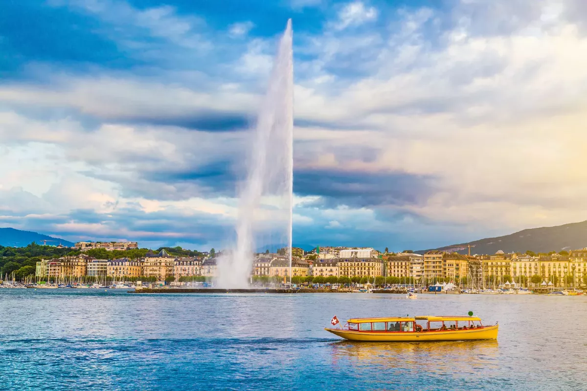 Jet Fountain in Geneva Switzerland