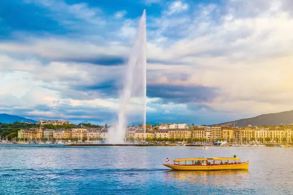 Jet Fountain in Geneva Switzerland