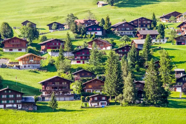 Grindelwald village in Swiss