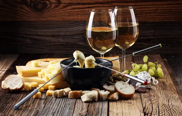 Swiss Wine Fondue Switzerland