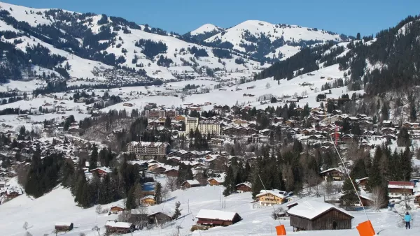 Snowy Gstaad Switzerland