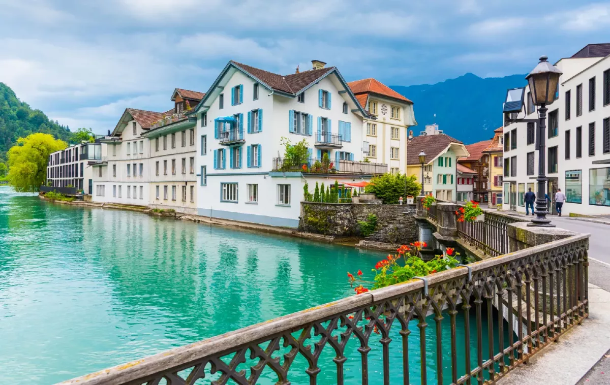 Lake Thun in Interlaken Switzerland