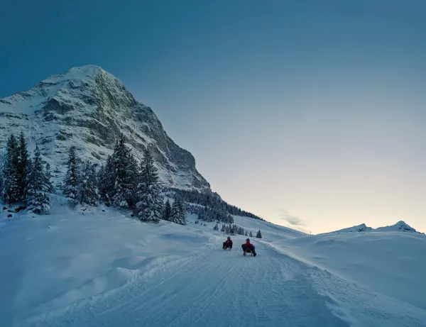 Kleine Scheidegg nachtschlitteln eiger run eigernordwand