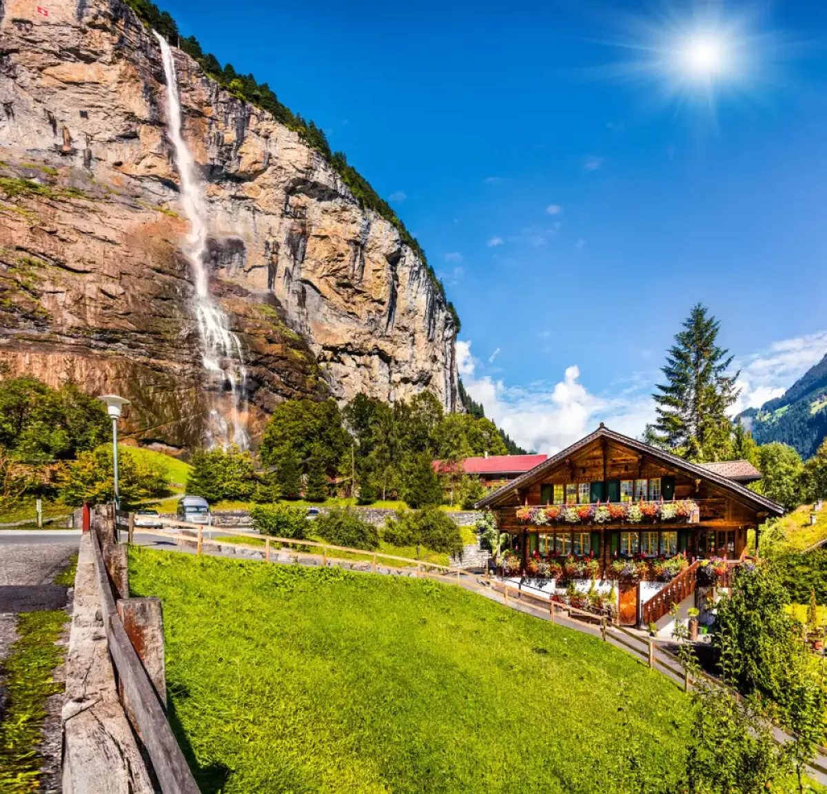 Staubbach Falls Lauterbrunnen Switzerland