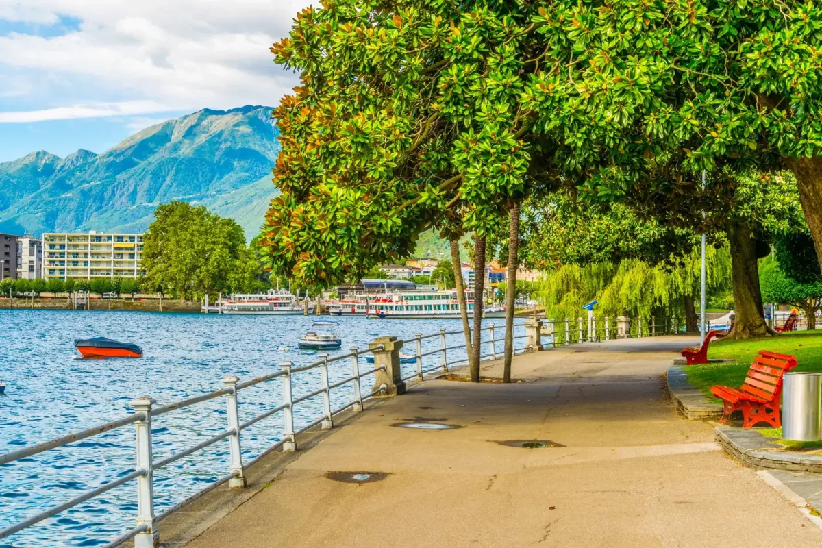 lake Promenade in Locarno