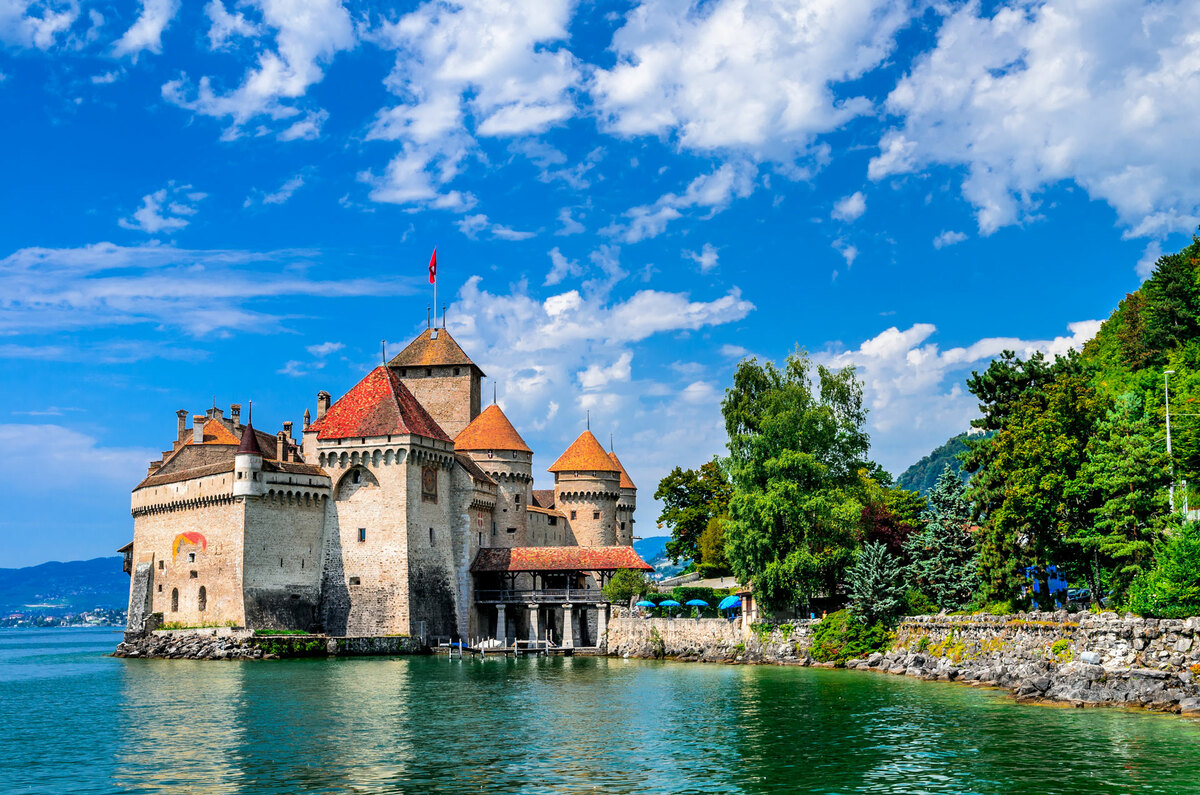 Chillon Castle in Montreux Switzerland