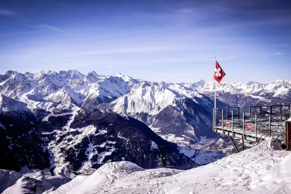 Verbier Alpine village in Switzerland's Valais Canton