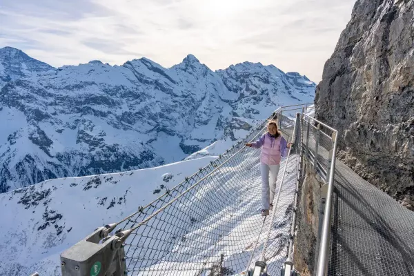 Thrill Walk at Birg, Schilthorn, Swiss Alps