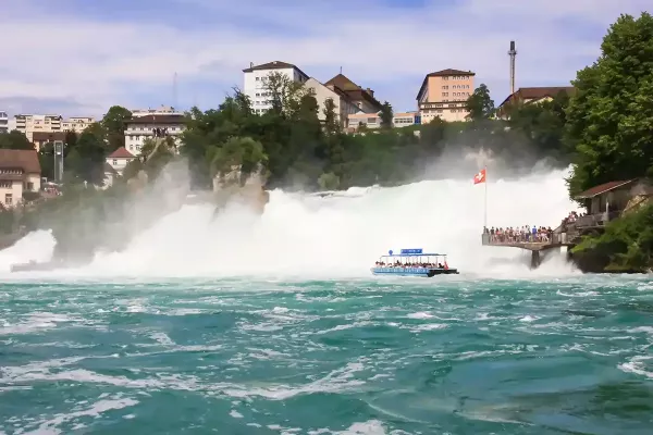 Powerful Rhine Falls