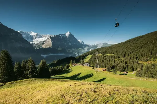 Grindelwald first mit Bort in Sicht
