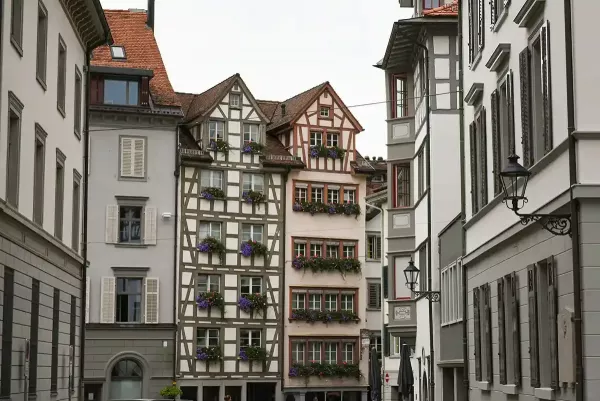 Charming buidings in St. Gallen