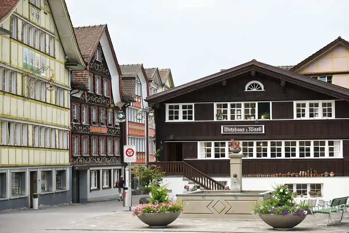 Well preserved buildings in Appenzell