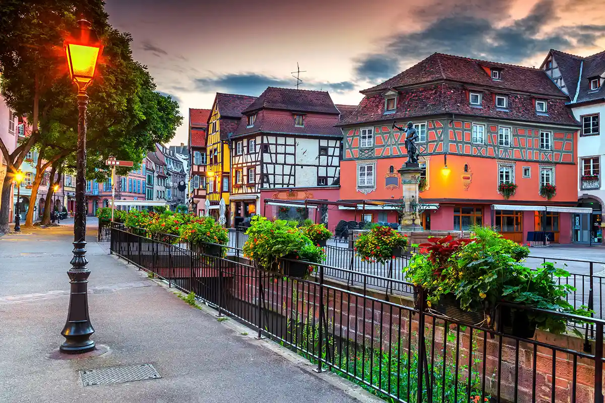 Scenic Pathway in Colmar, France